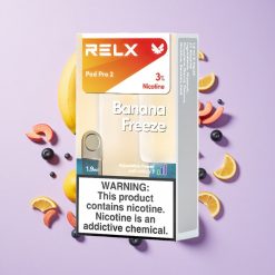 RELX Pod Pro 2 600 пуфове Банан Замразяване 3% Никотин българия вейп