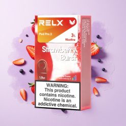 RELX Pod Pro 2 600 пуфове Ягодов Вриз Nicotine Contain:3% българия вейп