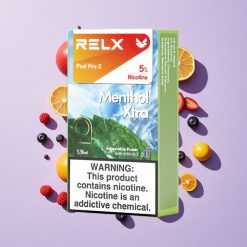 RELX Pod Pro 2 600 пуфове Ментол Xtra 5% никотин българия вейп