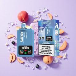 Razz Bar 40000 пуфове Праскова Лед_Синьо Боровинков Лед 650 Mah Type-C Port българия вейп