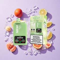 Razz Bar 40000 пуфове Лимон Лайм_Lush Ice с Екран за Мощност българия вейп
