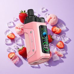 Razz Bar 45000 пуфове Ягода Лед Adjustable Airflow българия вейп