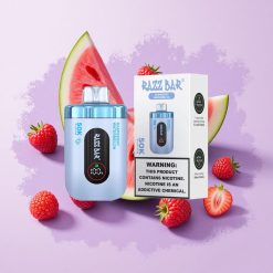 Razz Bar 50K пуфове Малина Диня 50000 Пуфове Тип-C българия вейп