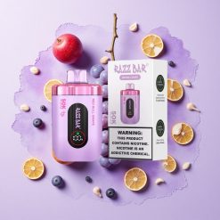 Razz Bar 50K пуфове Еднократна вейп Червен бик грозде 650 мАч батерия българия вейп