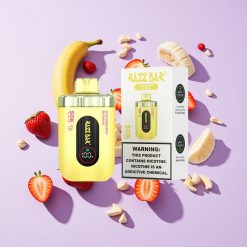 Razz Bar 50K пуфове Ягода Банан 650 Mah Battery българия вейп