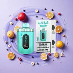 Razz Bar 50K пуфове Еднократна вейп Гъбичка Mr Blue 650 мАч батерия българия вейп